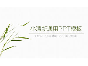 Minimalist atmosphere natural small fresh flat work summary report ppt template