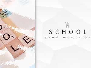 Zarif gri düşük üçgen arka plan kampüs tarzı öğretim çalışması özet raporu ppt şablonu