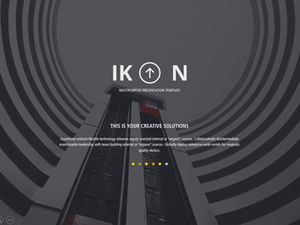 自分で写真でいっぱいの雰囲気のあるヨーロッパとアメリカのスタイルのビジネスレポートpptテンプレート