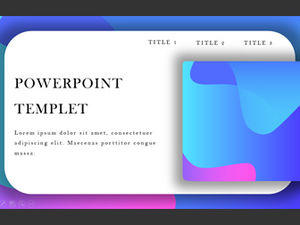 Jasny kolor gradientu interfejsu użytkownika interfejsu projektowania szablonu ppt w stylu iOS
