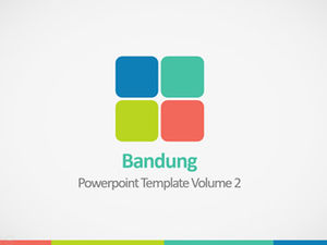 4色扁平大气的欧美风格业务报告ppt模板（100P）