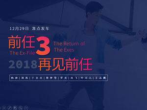 Predecesor 3 Adiós a los aspectos destacados de la película predecesora y la plantilla ppt de introducción de personajes