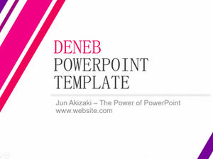 Modello ppt di rapporto di riepilogo di lavoro piatto semplice moda stile linea creativa