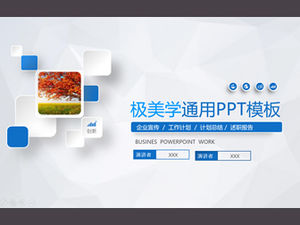 Zarif gri düşük yüz rüzgar arka plan mikro üç boyutlu yıl sonu özeti ve yeni yıl planı ppt şablonu