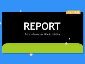 Desene animate de culoare vibrantă cu patru culori stil creativ tridimensional stil șablon ppt de raport universal de afaceri