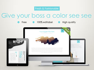 Șablon înalt ppt de raport de lucru în stil european și american