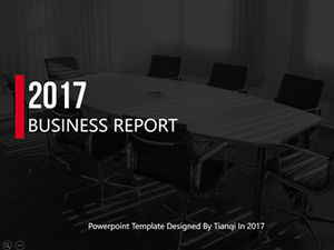 Красно-черный минималистский атмосферный плоский бизнес-отчет в европейском и американском стиле шаблон п.п.