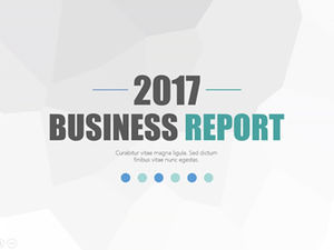 優雅灰色低多邊形背景歐美風格簡約商務報告通用ppt模板