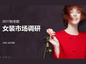 Marktforschungsbericht für Damenbekleidung ppt template