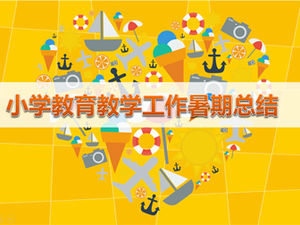 L'istruzione della scuola primaria insegnamento lavoro estate modello di sintesi del fumetto ppt