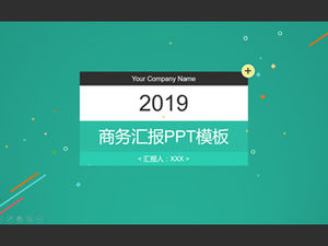 Bunte geometrische Figuren und Linienelemente Popup-Fenster kreative grüne flache Geschäftsarbeit Zusammenfassung Bericht ppt Vorlage