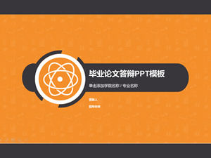 Șablon ppt de apărare a tezei generale simple portocalii vibrante