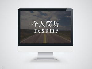 Visual or interactive designer dynamic resume ppt template