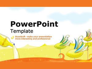 Сказочный океан мир мультяшном стиле детский день шаблон п.