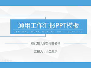 Elegancki szary niski trójkąt tło niebieski prosty uniwersalny szablon raportu z pracy ppt