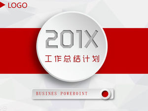 Elegante fundo cinza triângulo baixo vermelho festivo micro tridimensional resumo trabalho modelo ppt