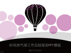 Templat PPT laporan ringkasan kerja balon udara mode