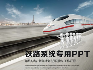 Modello ppt generale per il rapporto di lavoro dei dipendenti del sistema ferroviario