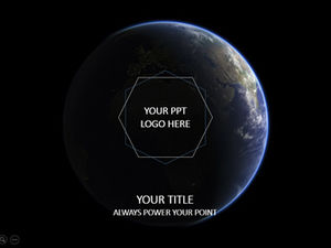 Panorama bumi minimalis garis tipis grafis geometris kreatif dirgantara kreatif penelitian teknologi ringkasan kerja template ppt