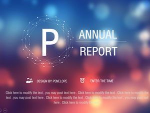 Trübe schöne bunte Lichtfleck Hintergrund durchscheinende Karte iOS-Stil ppt Vorlage