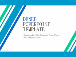 Line rectangle art creative cover simple flat work summary ppt template