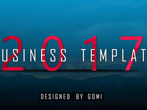 リラックスした快適な雰囲気スタイリッシュなフラットビジネス一般的なpptテンプレート