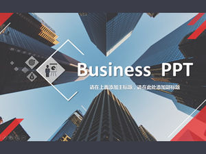 Digitale hohle Geschäftsbildkategorie der geometrischen Figur kreative prägnante universelle Geschäfts-ppt-Schablone