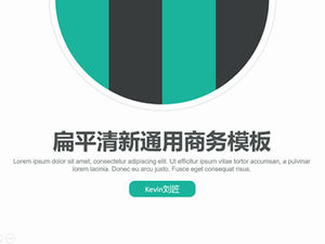 Semplice atmosfera piatto fresco modello di affari generali ppt