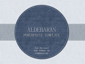 86P style denim exquis et pratique travail sans modèle ppt d'affaires de la société japonaise PPT thepopp