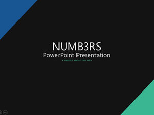 اللون الأزرق النابض بالحياة المطابق للجو المسطح على النمط الأوروبي والأمريكي ملخص تقرير العمل قالب ppt