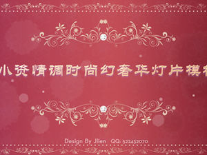 ยุโรปและอเมริกาลูกไม้ขุนนางสีม่วงเล็ก ๆ น้อย ๆ ชนชั้นกลางแฟชั่นแฟนตาซีหรูหรา ppt แม่แบบ