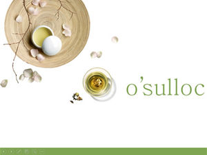 Kultura herbaty herbata sztuka prosty i elegancki szablon ppt