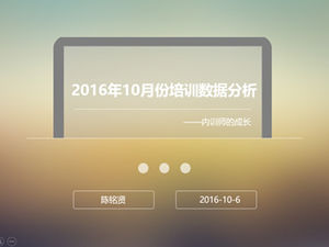 Raport analizy danych z kursu szkolenia trenera wewnętrznego Szablon ppt dla systemu iOS