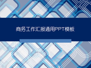 Lindo fundo de grade de negócios atmosfera azul modelo de ppt prático