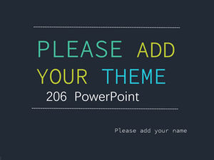 큰 글꼴 점선 커버 간결한 작업 보고서 PPT 템플릿