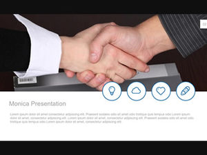 Atmósfera simple plantilla plana ppt de negocios de estilo europeo y americano