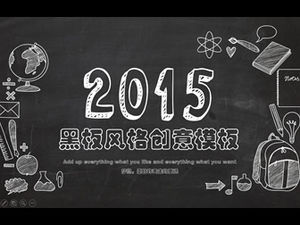 Kapur latar belakang papan tulis digambar tangan gaya minimalis kreatif tesis studi pertahanan ringkasan template ppt