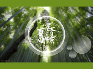 Modèle ppt de brise fraîche d'été chaude