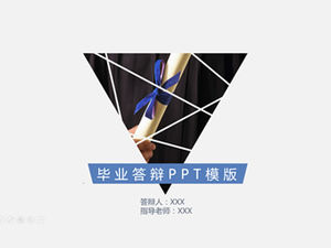 Obraz fragmentacji sztuki okładka kreatywna absolwenci uczelni dyplomowej obronie pracy dyplomowej szablon ppt