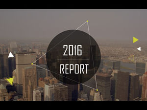 Kreative einfache flache Geschäfts-ppt-Schablone der geometrischen Form