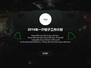 Șablon ppt plan de lucru personal potrivit pentru modificarea, întreținerea și alte servicii auto