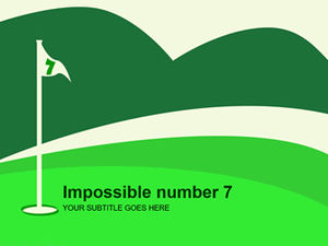 Modèle ppt de golf vert