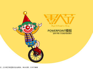 Il clown con una carriola - Tricky April Fools 'Day ppt template