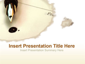 Pluma estilográfica gota de tinta tinta viento economía clase de gestión estudiante defensa plantilla ppt