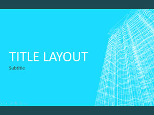 건축 설계 대학원 논문 방어 PPT 템플릿