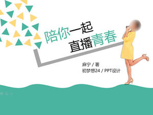 Szablon ppt do czytania notatek „Live Youth with You”