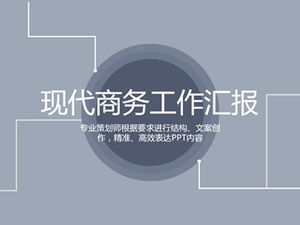 Modèle de ppt simple de rapport de travail d'entreprise