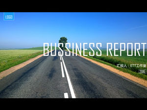 Einfache und atmosphärische flache Business-Ppt-Vorlage im europäischen und amerikanischen Magazinstil