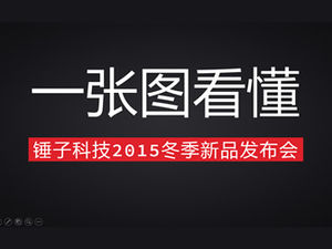 Obraz, aby zrozumieć technologię młotka 2015 zimowy szablon ppt wprowadzenia nowego produktu