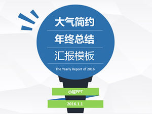 Płaskie jasnoszare niskie tło roczne spotkanie biznesowe raport szablon ppt